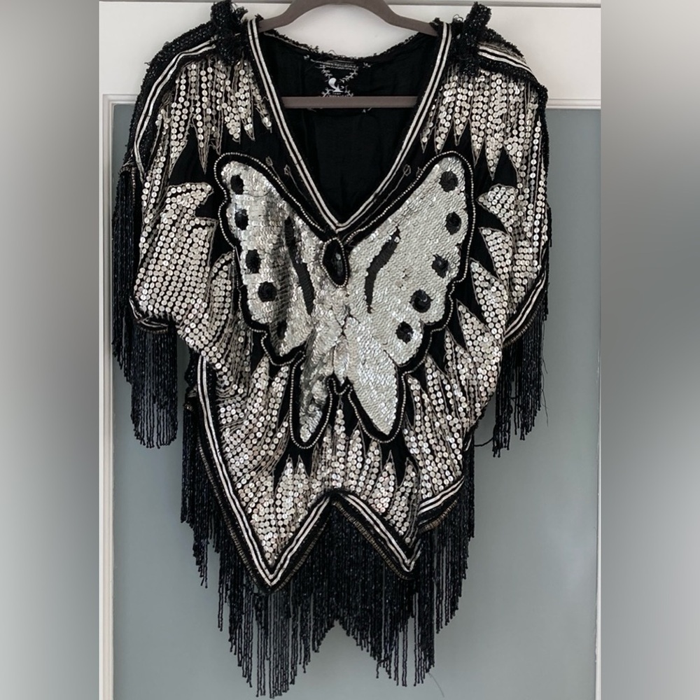 Vintage Customized 100%Silk Top